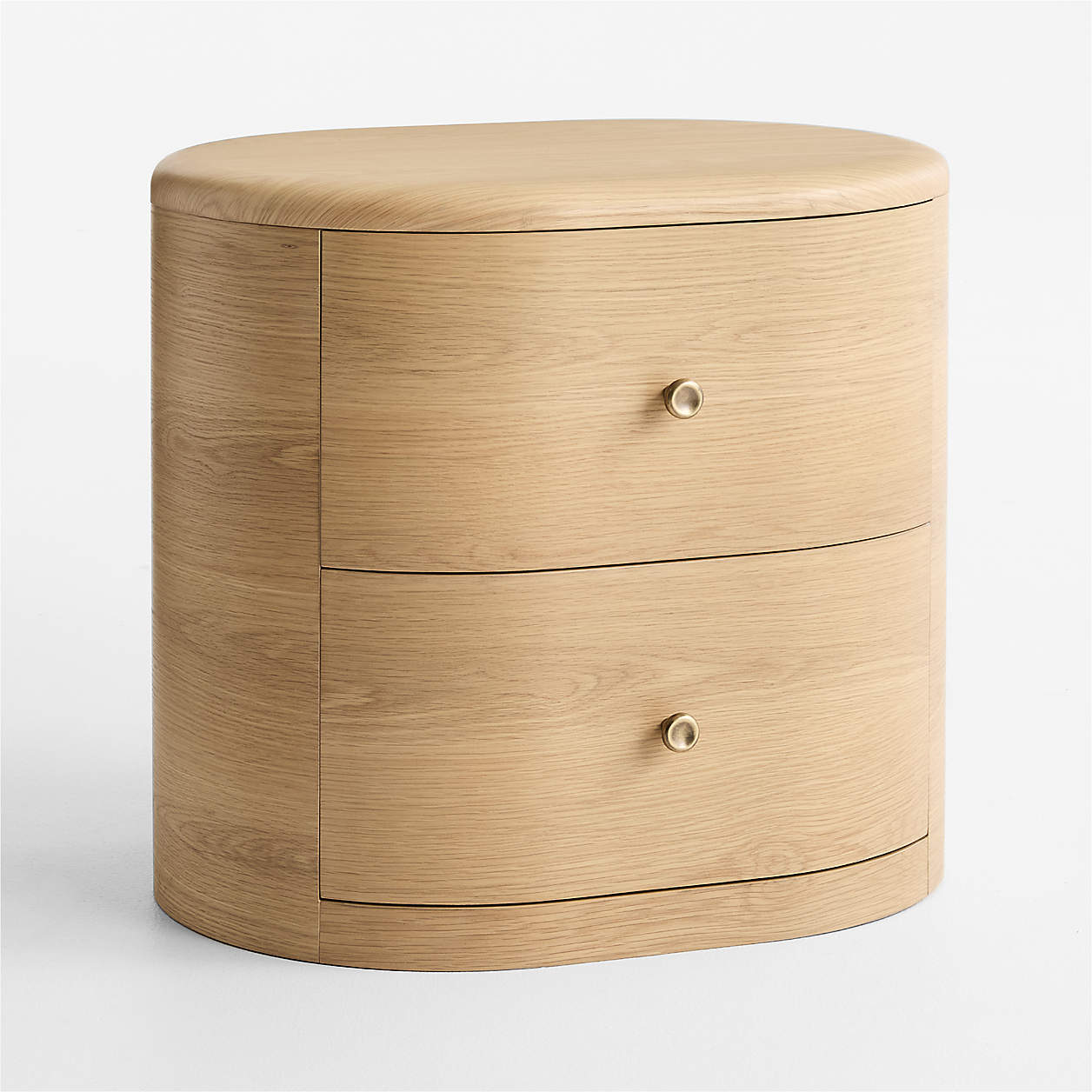 Anneli 24" Natural Oak Wood Charging Nightstand