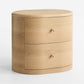 Anneli 24" Natural Oak Wood Charging Nightstand