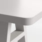 Asher 102" White Concrete and Resin Outdoor Dining Table