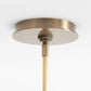 Aurora Brass & Glass Chandelier Light 31.5"