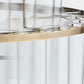 Aurora Brass & Glass Chandelier Light 31.5"