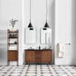 Weston Black Mid-Century Modern Pendant Light 11"