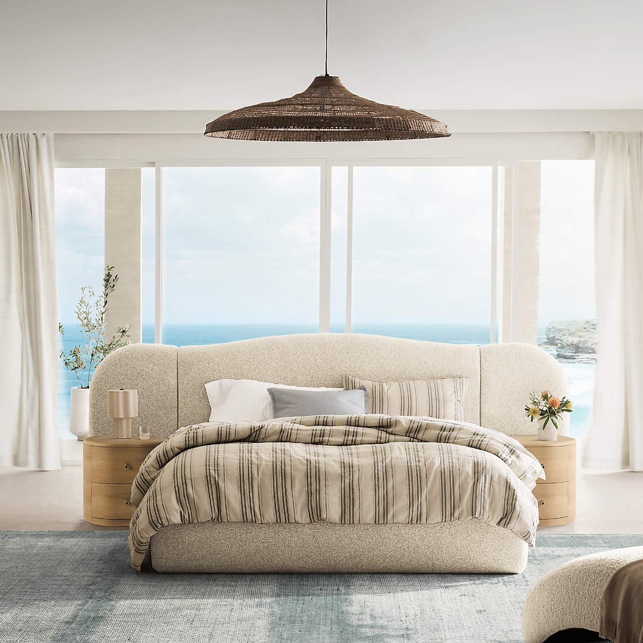 Anneli 24" Natural Oak Wood Charging Nightstand