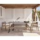 Abaco 84" Grey Concrete Outdoor Dining Table