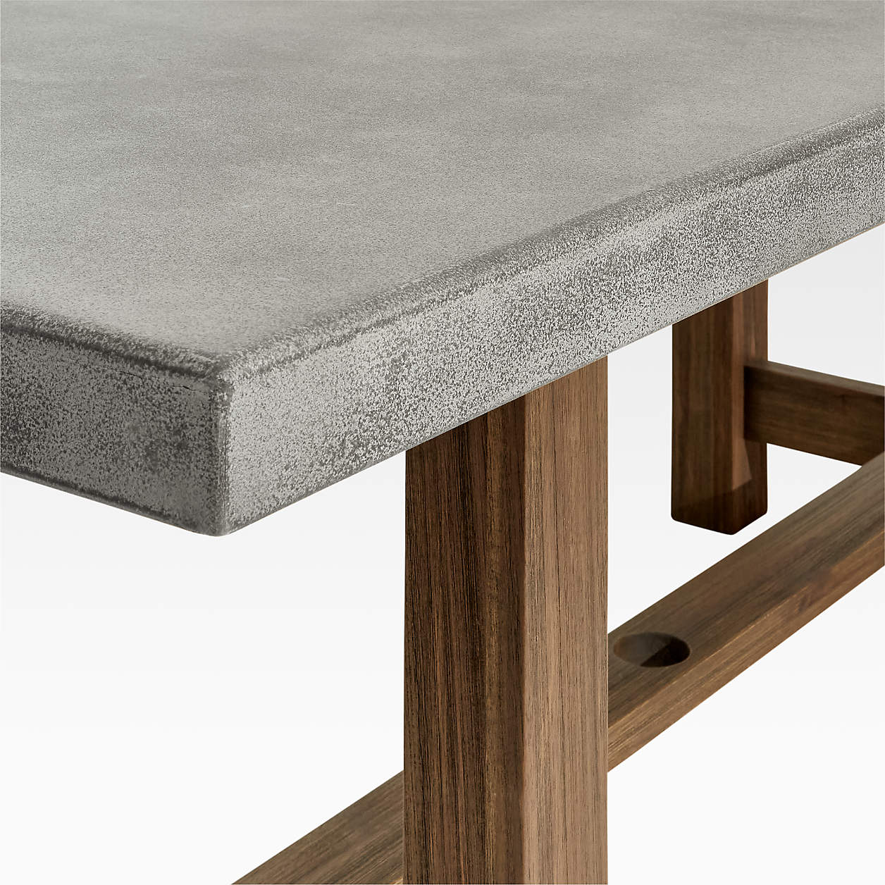 Abaco 84" Grey Concrete Outdoor Dining Table