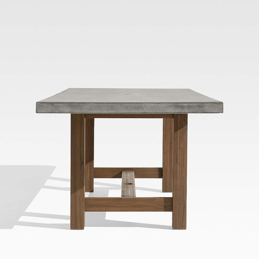 Abaco 84" Grey Concrete Outdoor Dining Table