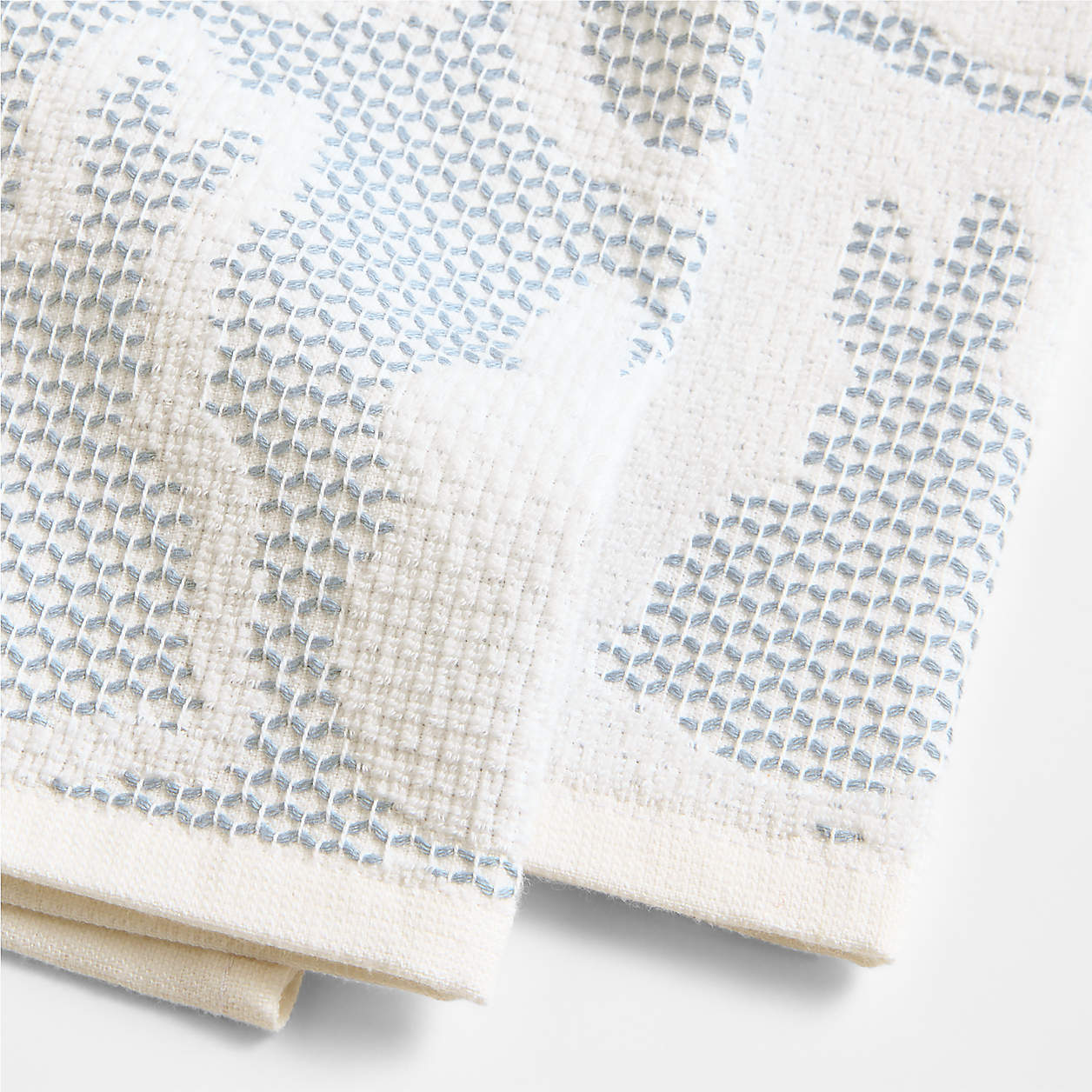 Bunny Textured Terry Organic Cotton Kitchen Towels, Set of 2