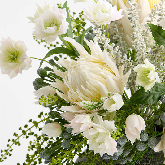 Faux Artichoke Flower Bouquet 16"