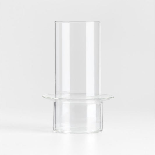 Gara Clear Glass Hurricane Candle Holder 9"