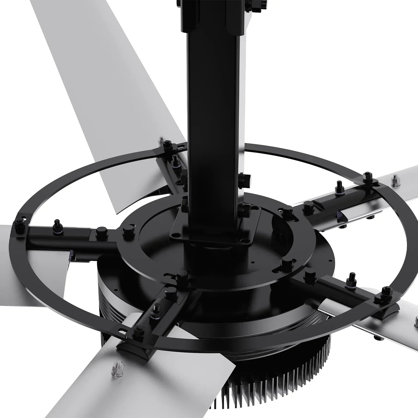 24FT HVLS Industrial Ceiling Fan 220V 1-Phase - Energy Efficient Large Area Air Circulation Fan for Warehouses & Factories, 24FT1PH - image 24