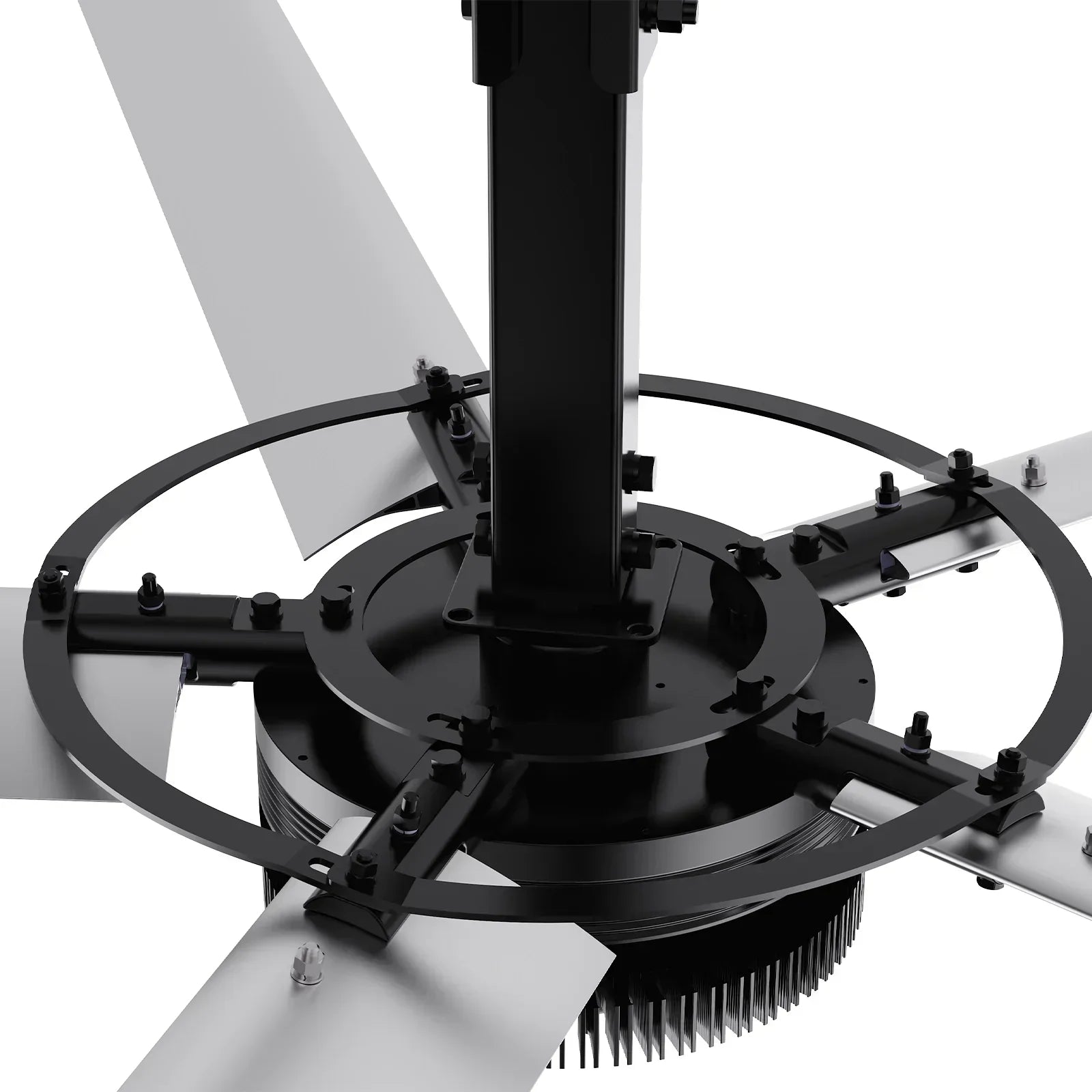 24FT HVLS Industrial Ceiling Fan 220V 1-Phase - Energy Efficient Large Area Air Circulation Fan for Warehouses & Factories, 24FT1PH - image 24