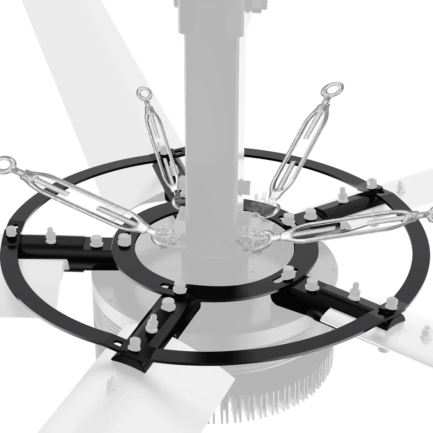 24FT HVLS Industrial Ceiling Fan 220V 1-Phase - Energy Efficient Large Area Air Circulation Fan for Warehouses & Factories, 24FT1PH - image 15
