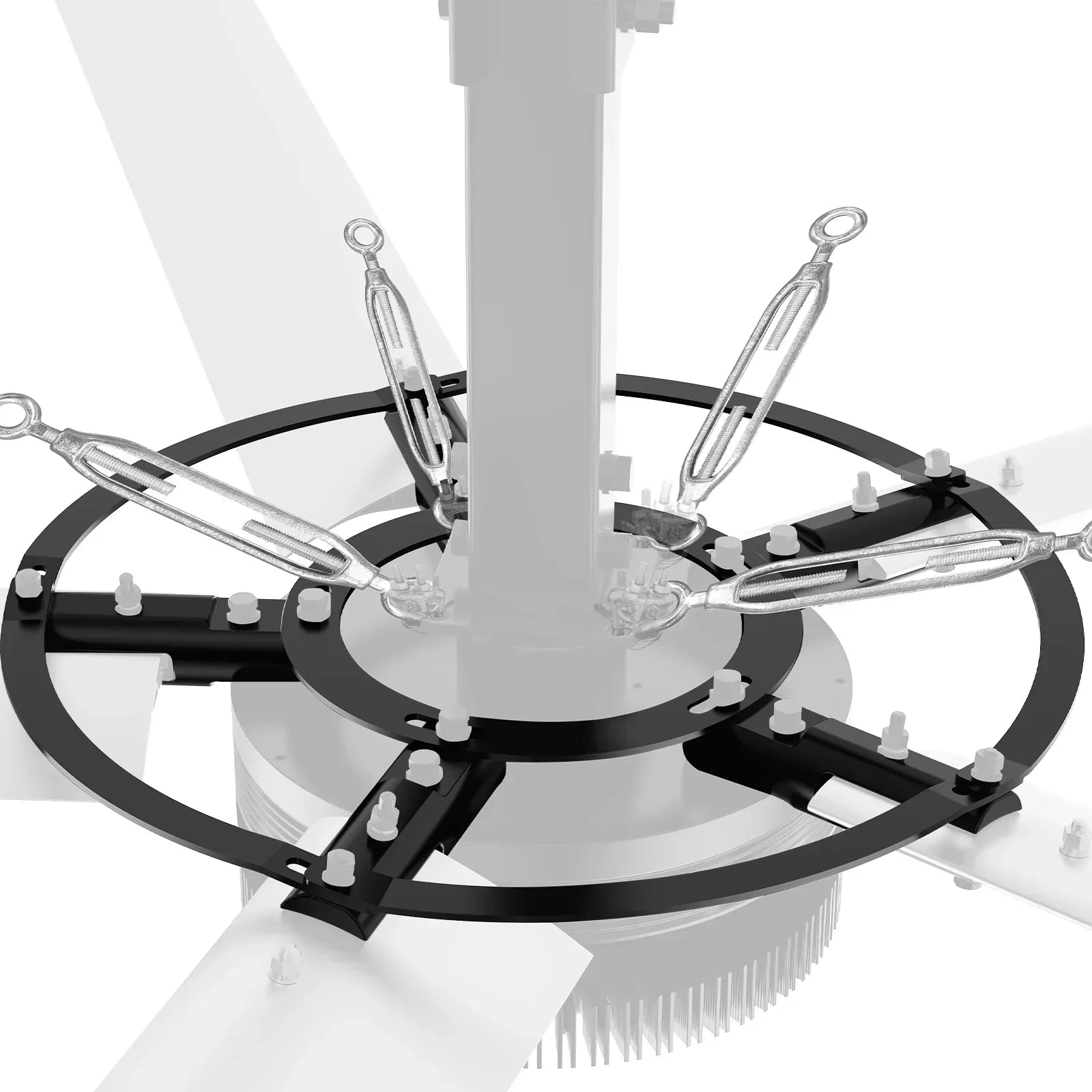 24FT HVLS Industrial Ceiling Fan 220V 1-Phase - Energy Efficient Large Area Air Circulation Fan for Warehouses & Factories, 24FT1PH - image 15