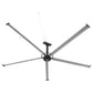 24FT HVLS Industrial Ceiling Fan 220V 1-Phase - Energy Efficient Large Area Air Circulation Fan for Warehouses & Factories, 24FT1PH