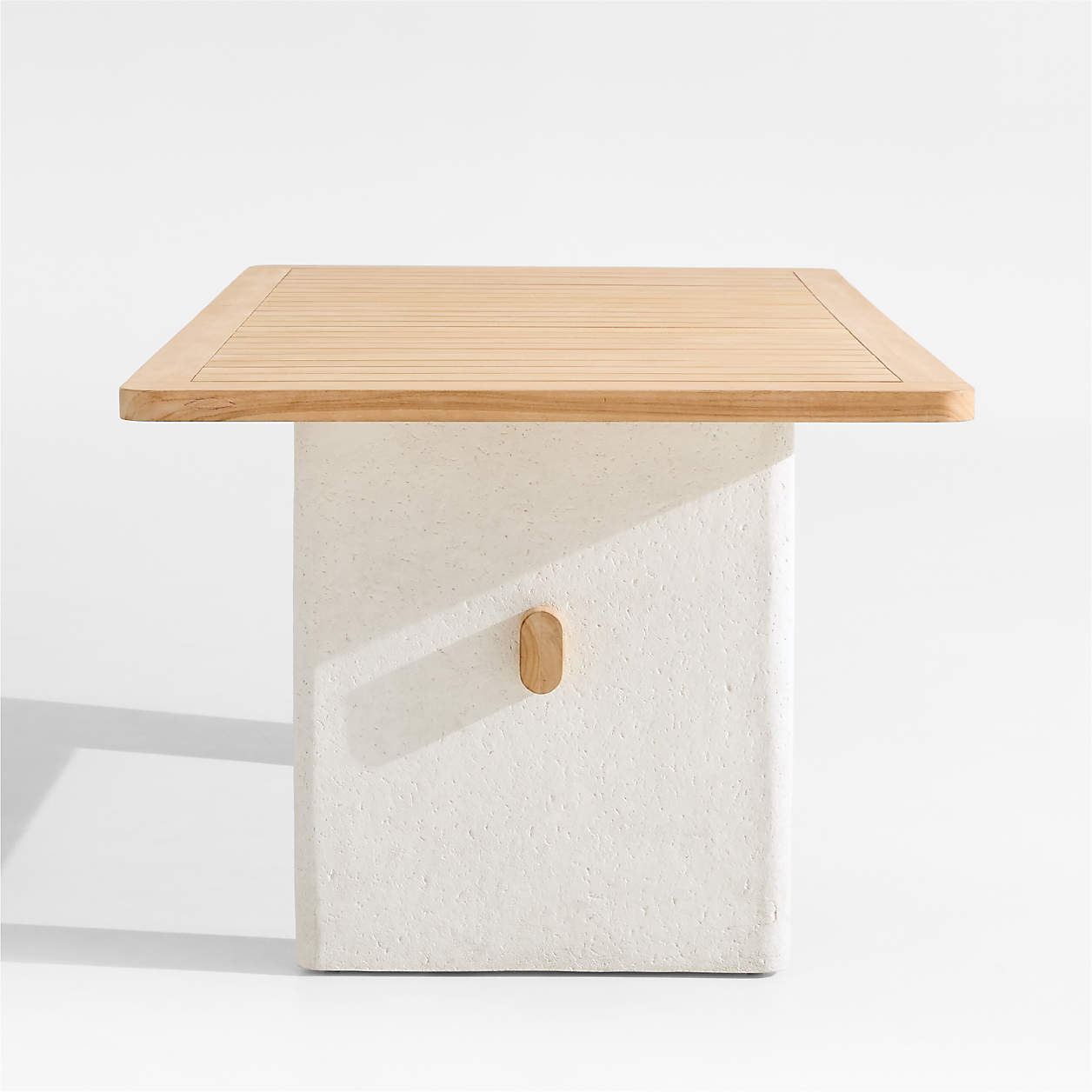 Ipanema 86" Teak Wood and Resin Outdoor Dining Table