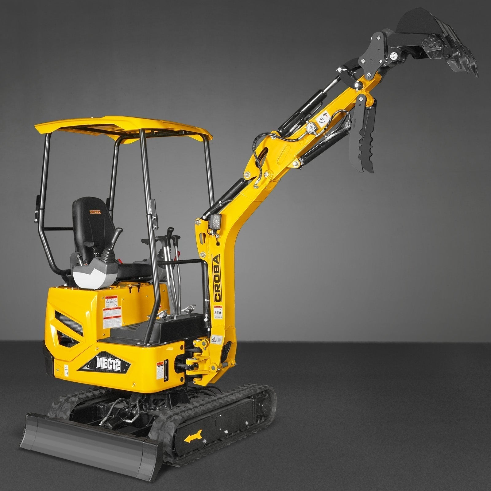 Mini Compact Excavator Kubota D722 Engine, 65.7” Max. Digging Depth, 2700 LBS Operating Weight, MEC12 - image 32