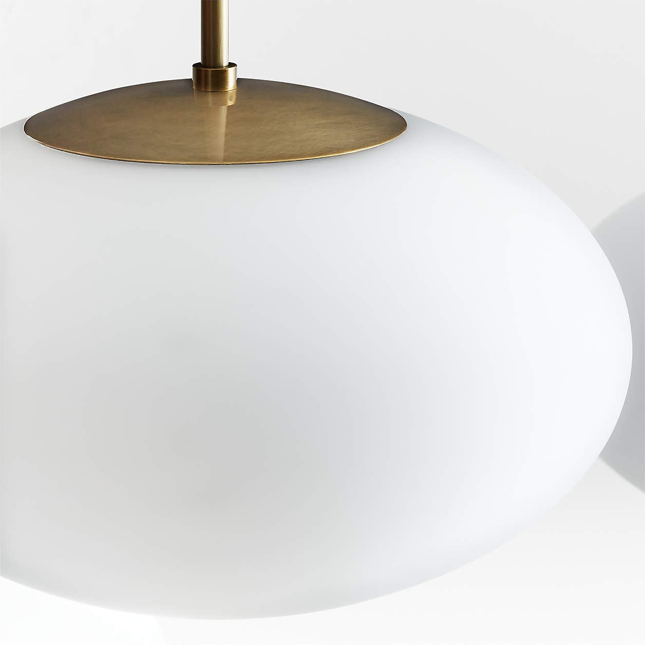 Moon Brass and Glass 6-Light Chandelier 43.7"