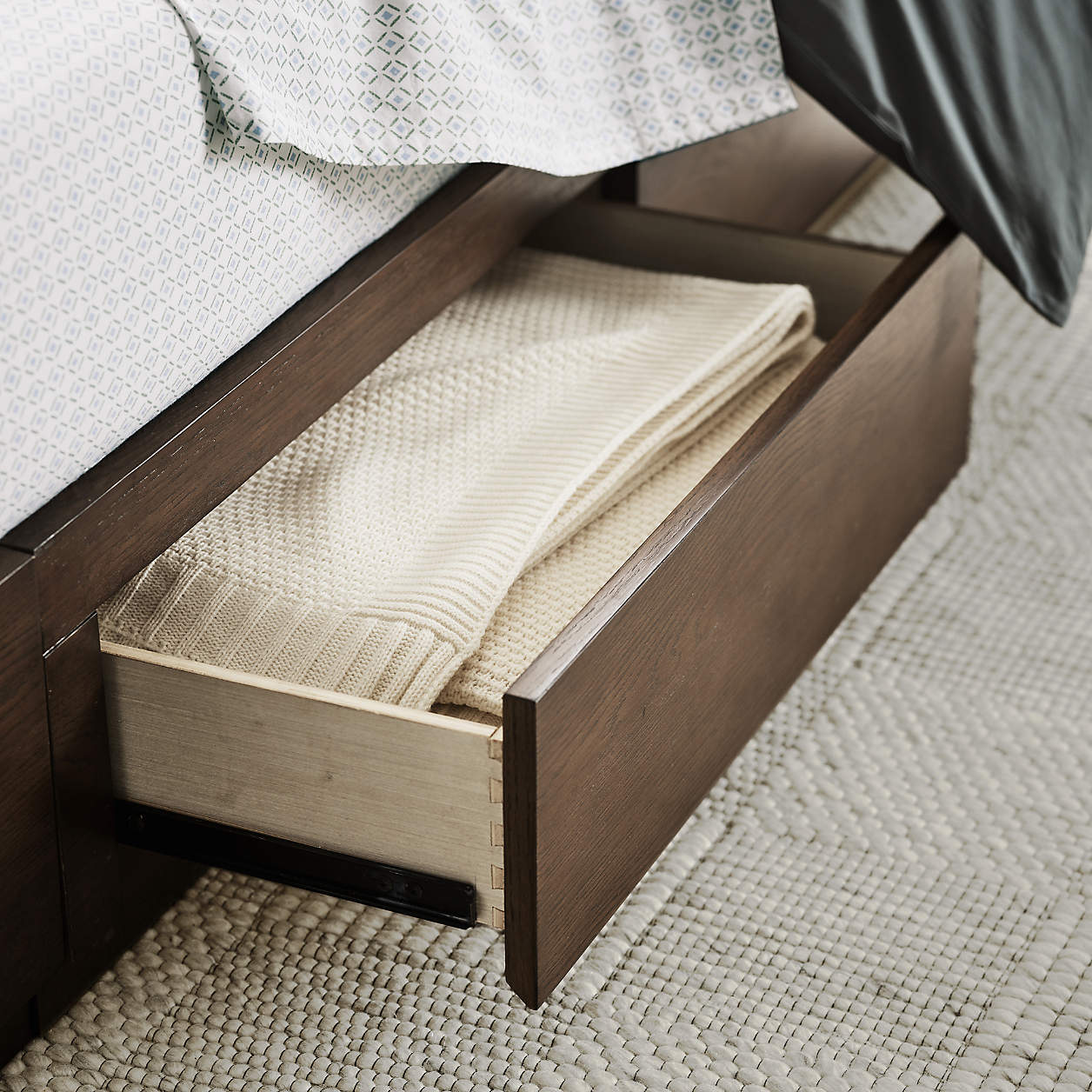 Bubble Knit Verte Green Organic Cotton Kids Bed Blanket