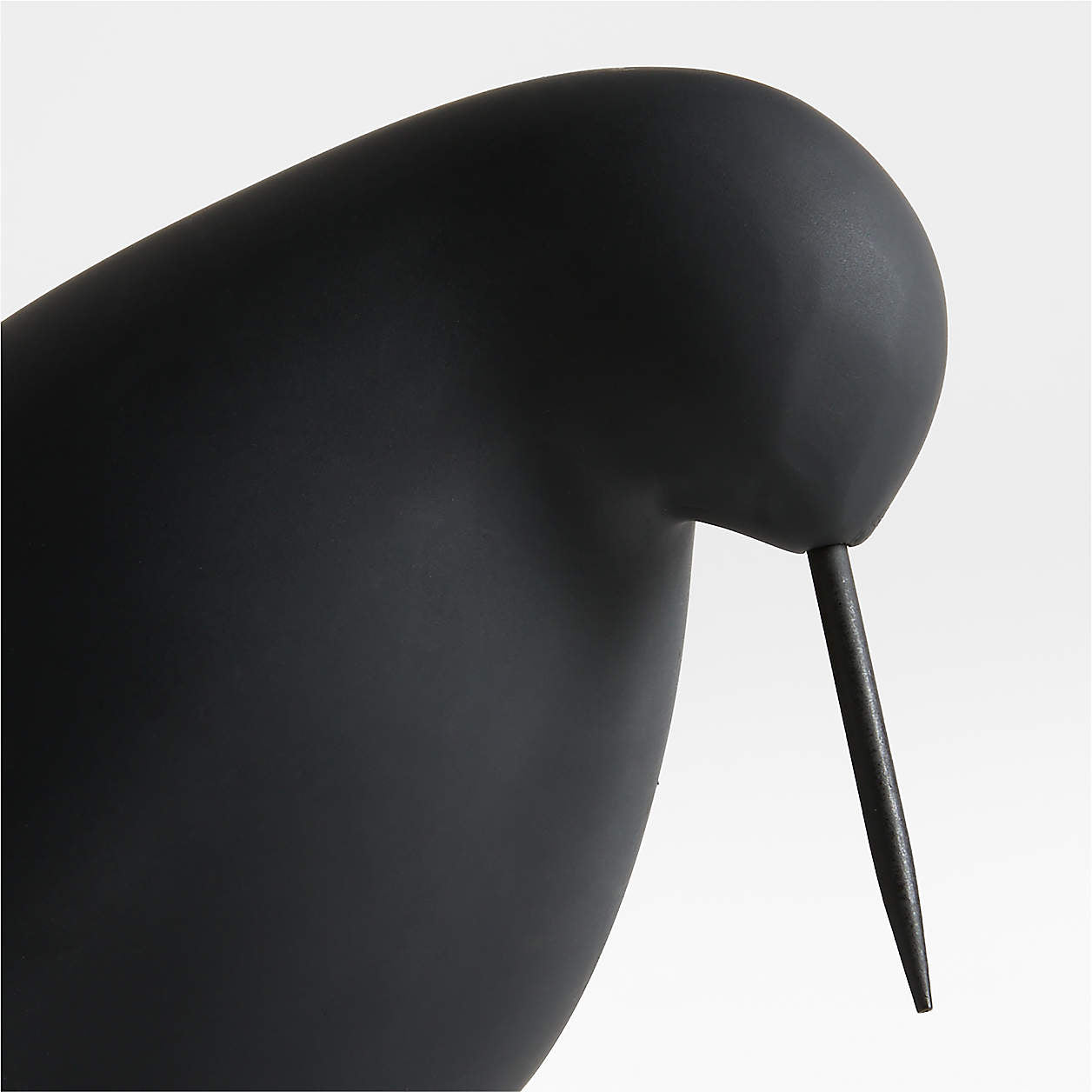 Piper White Concrete Decorative Bird Sculpture