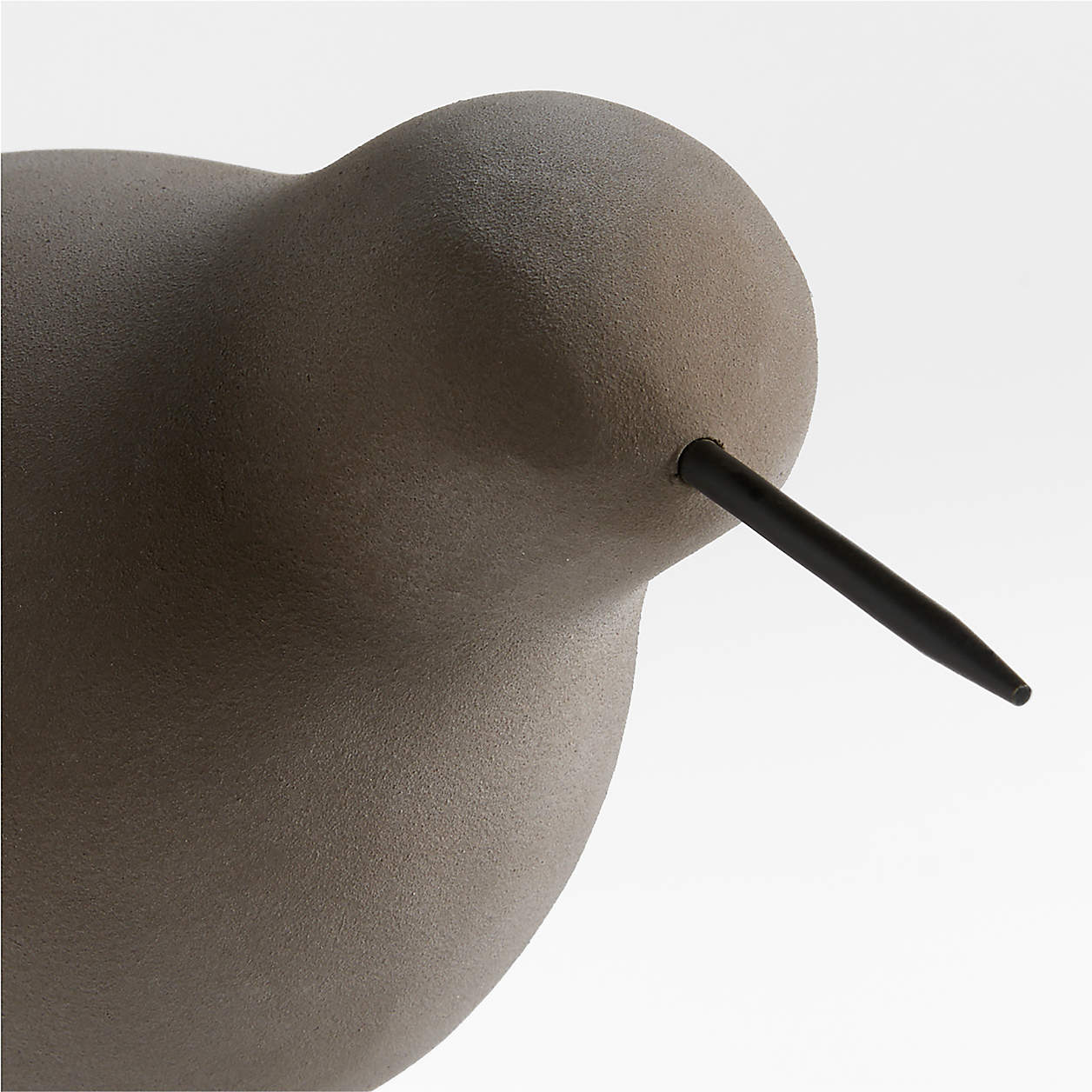Piper White Concrete Decorative Bird Sculpture