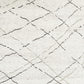 Larache Wool Hand-Knotted Moroccan Ivory Area Rug 9'x12'