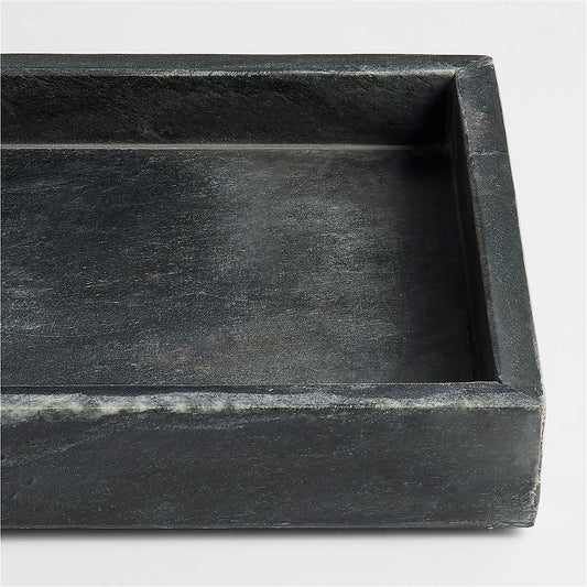 Bleecker Black Marble Vanity Tray
