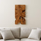 "Slice" Teak Wall Art, Set of 2