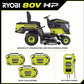 80V HP Brushless 42 In. Battery Electric Cordless Riding Lawn Tractor with (3) 80V 10Ah Batteries and Charger - image 4