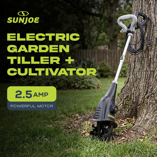 Sun Joe Electric Corded Garden Cultivator, 2.5 Amp Motor & Steel Blades, TJ599E — image 2