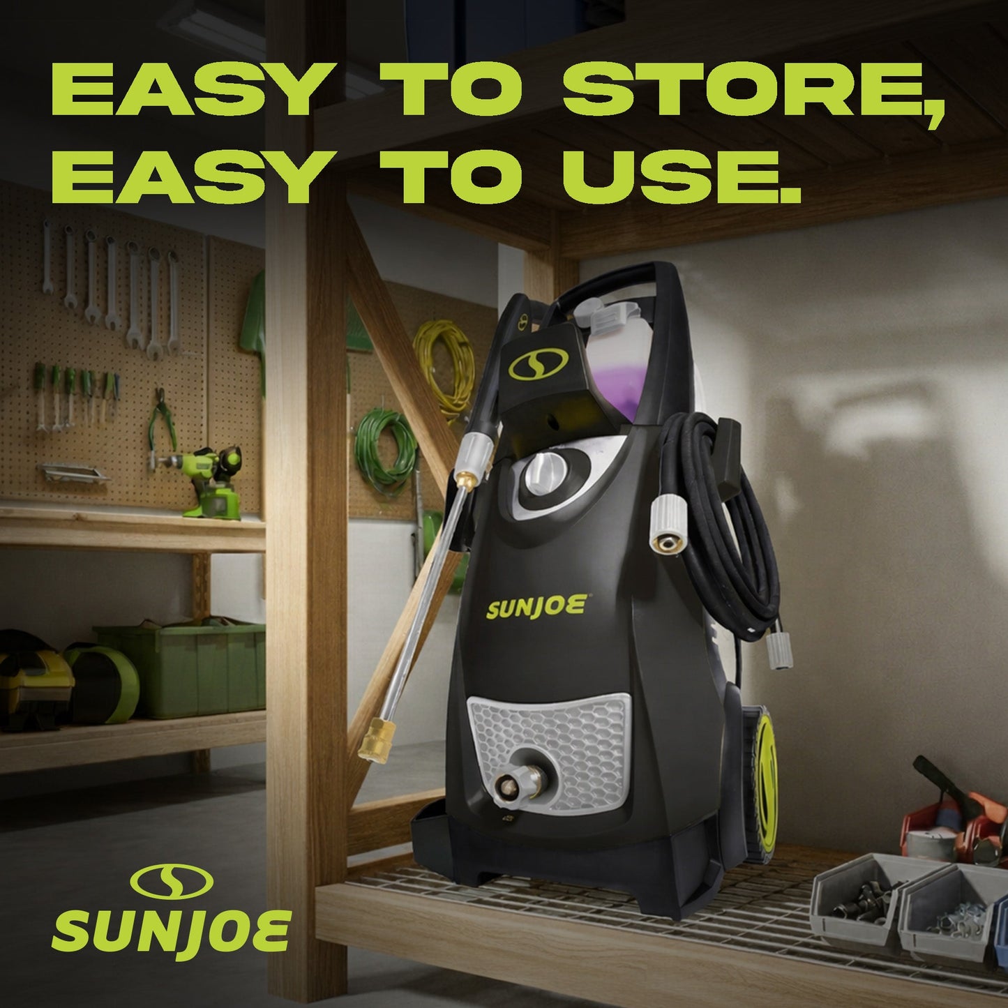 Sun Joe Electric Pressure Power Washer, Heavy-Duty, Cleaning Machine for Patios, Decks, & Sidewalks, Safety First GFCI Power Cord, w/Dual Soap Tanks, SPX3000 — image 5