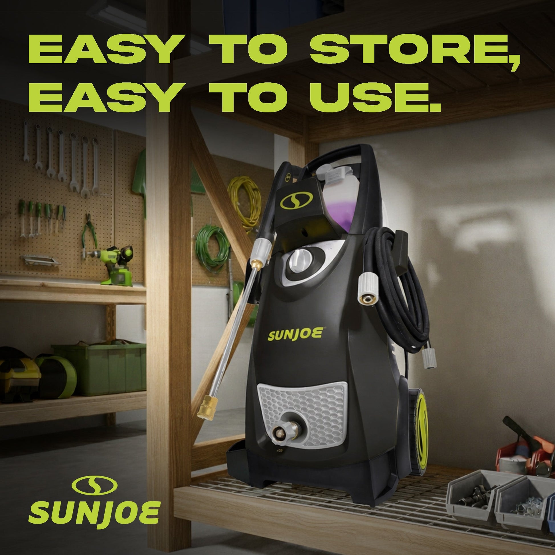 Sun Joe Electric Pressure Power Washer, Heavy-Duty, Cleaning Machine for Patios, Decks, & Sidewalks, Safety First GFCI Power Cord, w/Dual Soap Tanks, SPX3000 — image 5
