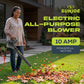 Sun Joe SBJ601E 120V 2-Speed Electric All-Purpose Blower with 100A Motor, 215 MPH Air Speed, and 240 CFM Airflow, Includes Concentrator Nozzle — image 3