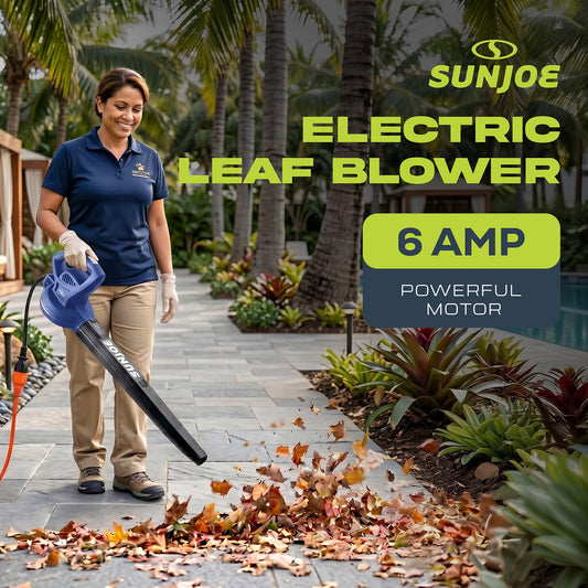 Sun Joe Electric All Purpose Leaf Blower, 6 Amp Motor, 155MPH Speed, SBJ597E-SJB — image 2