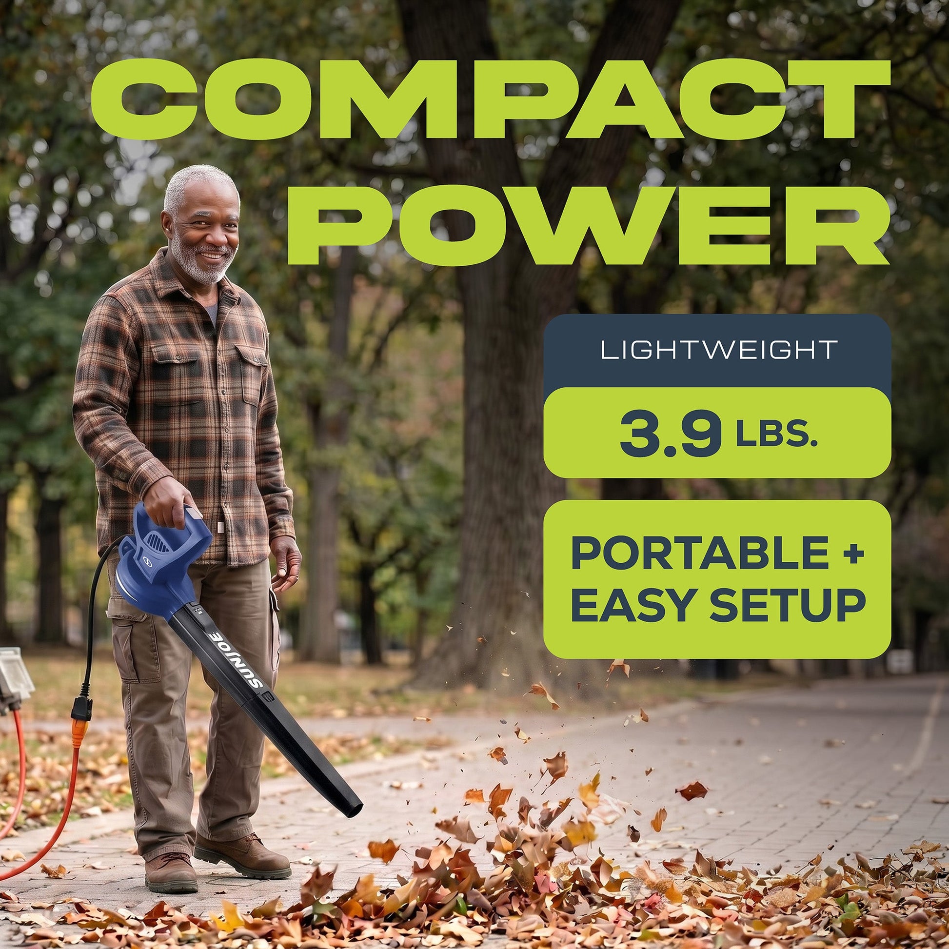 Sun Joe Electric All Purpose Leaf Blower, 6 Amp Motor, 155MPH Speed, SBJ597E-SJB — image 4
