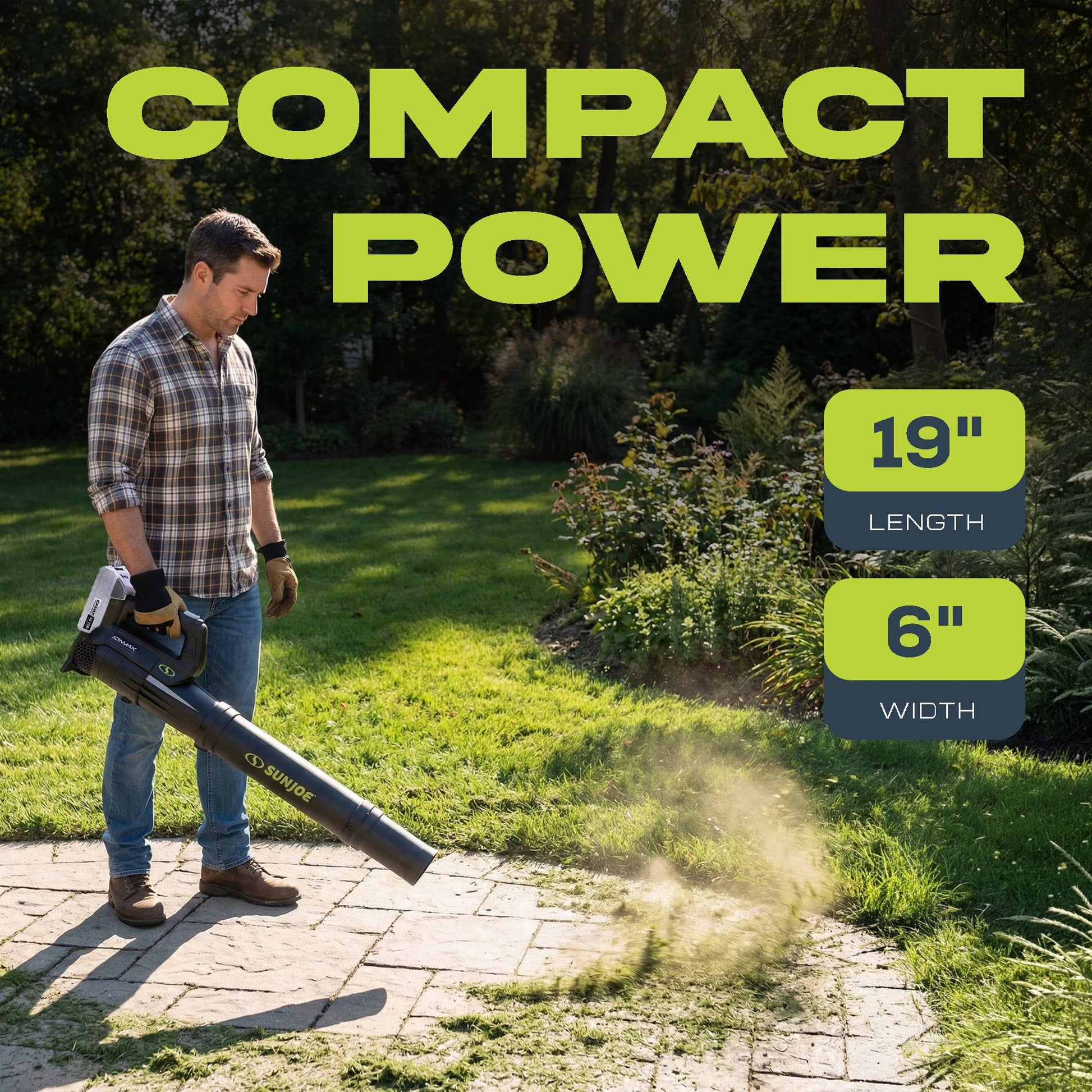 Sun Joe 24V-TB-LTE 24V Cordless IONMAX Compact Turbine Jet Blower, 100 MPH Air Speed, Battery and Charger Included — image 4