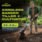 Sun Joe 24V Cordless Garden Tiller Cultivator Accessory Kit, Black, 24V-TLR-LTE — image 2