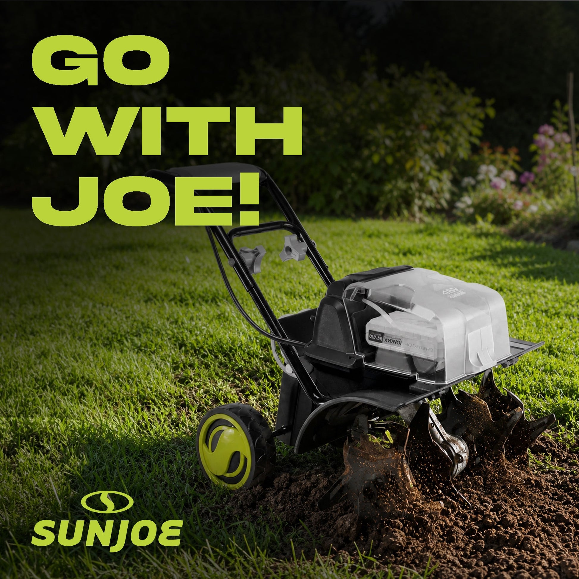 Sun Joe 24V Cordless Garden Tiller Cultivator Accessory Kit, Black, 24V-X2-TLR14 — image 5