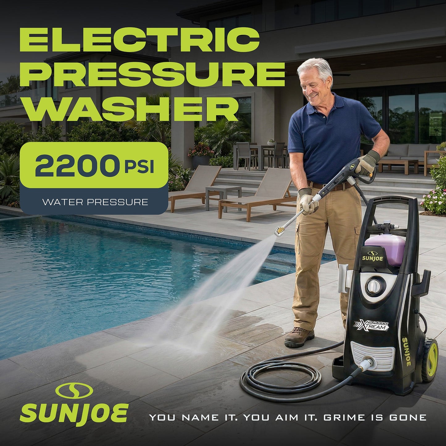 Sun Joe SPX3000-XT1 XTREAM Pressure Washer with 14.9A Motor, Includes 4 Quick-Connect Nozzles, High-Pressure Hose, Garden Hose Adapter, and 35-Foot Power Cord — image 2
