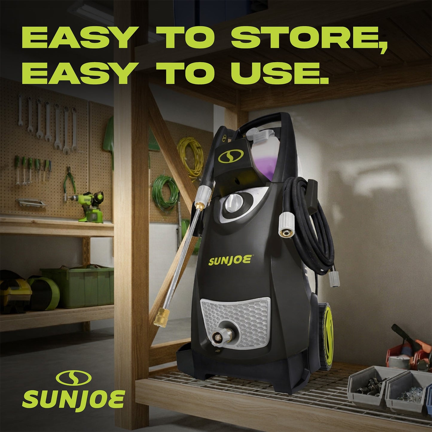 Sun Joe Electric Pressure Washer, Portable Power Washer with Wheels, SPX3000-PK1 — image 5