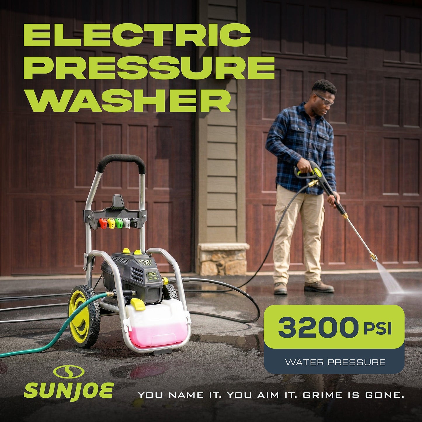 Sun Joe Electric Pressure Washer, Power Tool with 5 Quick Connect Tips, SPX4800 — image 4