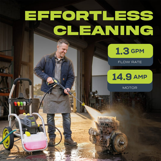 Sun Joe Electric Pressure Washer, Power Tool with 5 Quick Connect Tips, SPX4800 — image 2