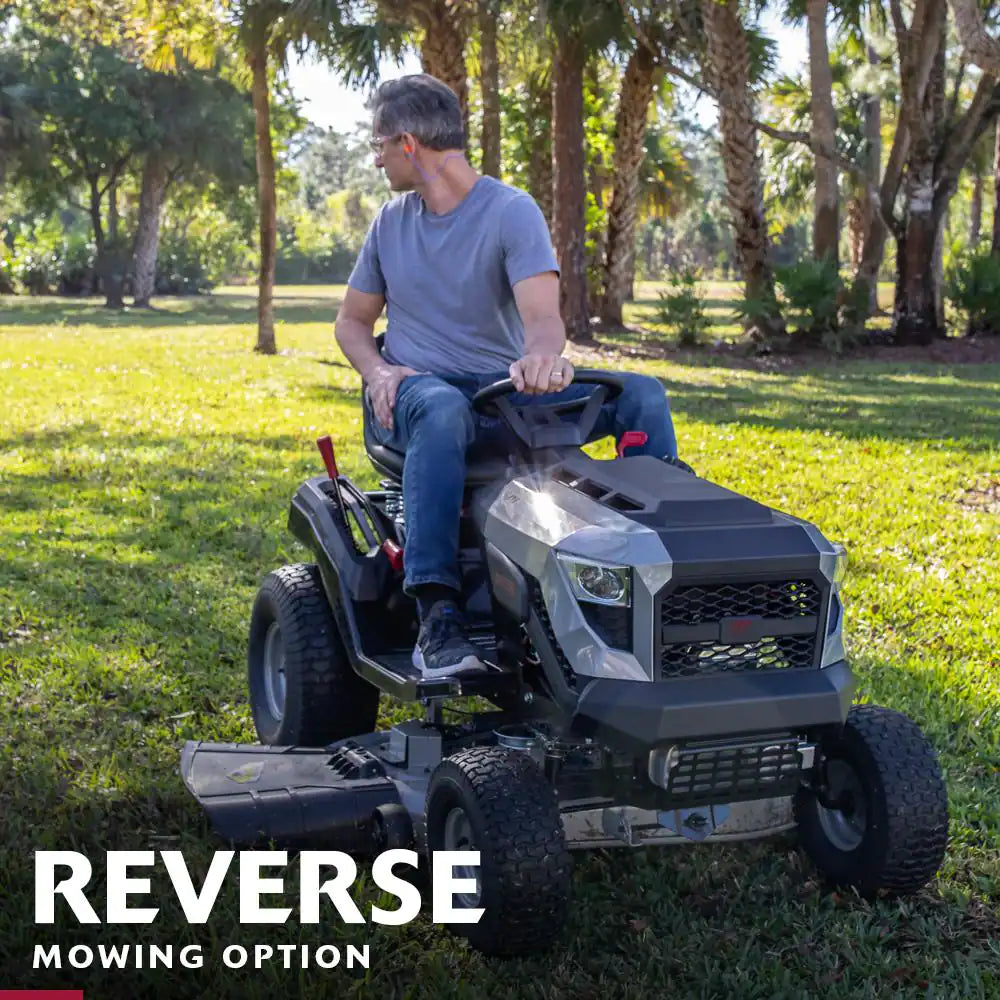 MT100 42 In. 13.5 HP 500Cc E1350 Series Briggs and Stratton Engine 6-Speed Manual Gas Riding Lawn Tractor Mower - image 9