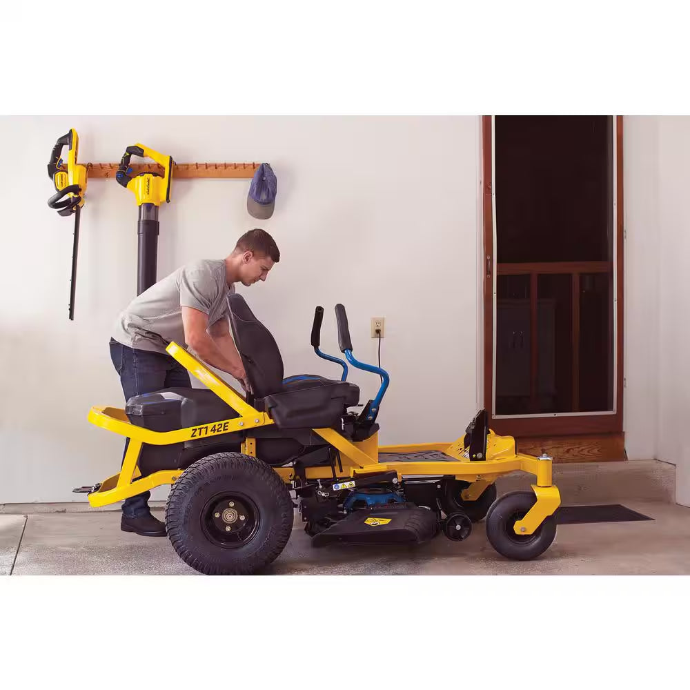 Ultima ZT1 42 In. 56-Volt MAX 60 Ah Battery Lithium-Ion Electric Drive Zero Turn Mower - image 9