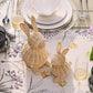 Small Rattan Bunny Decorative Sculpture