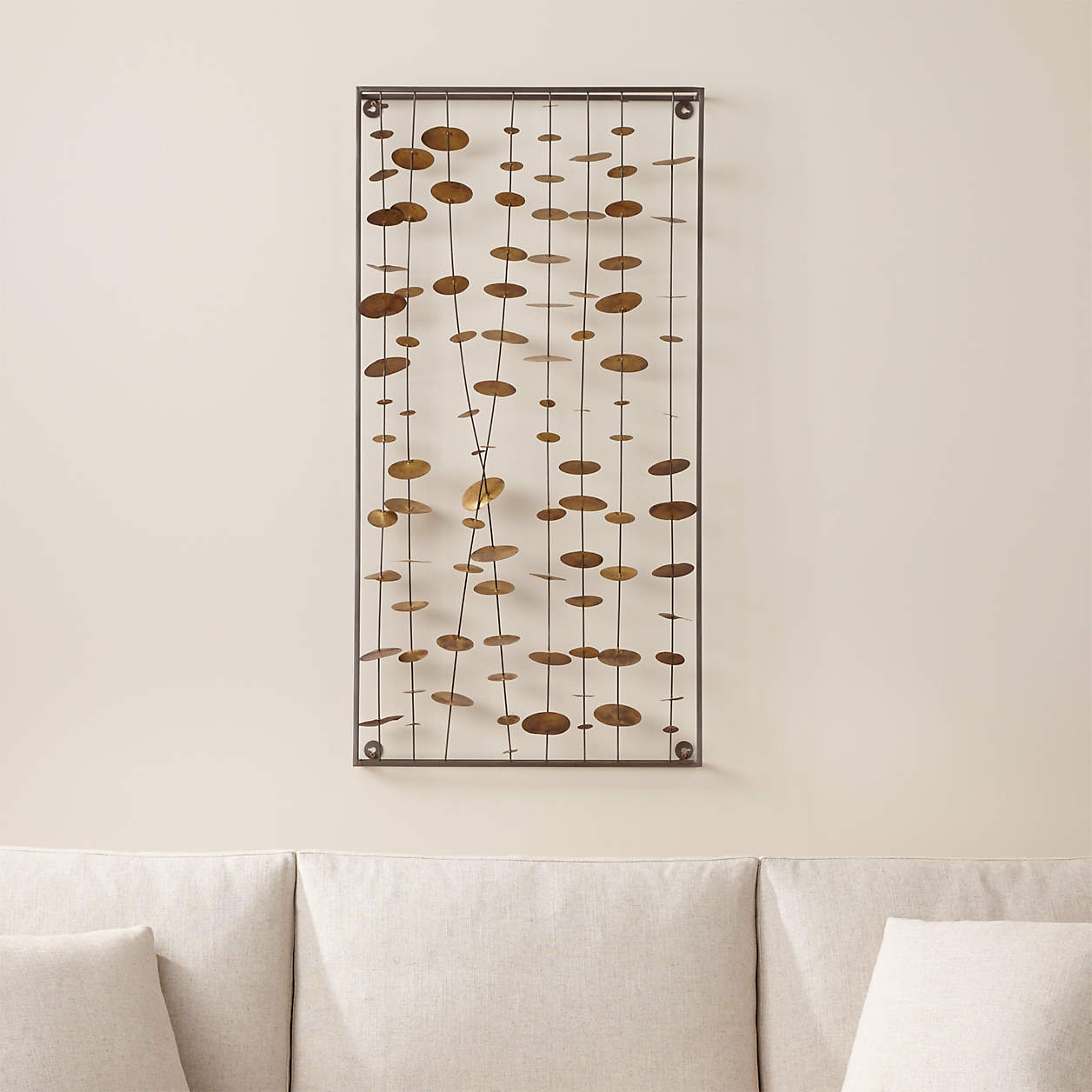 "Chimes" Metal Wall Art Sculpture 23.5"x46"