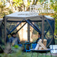 CLAM Quick Set Venture Canopy Shelter + CLAM Quick Set Screen, Gray (2 Pack) — image 4