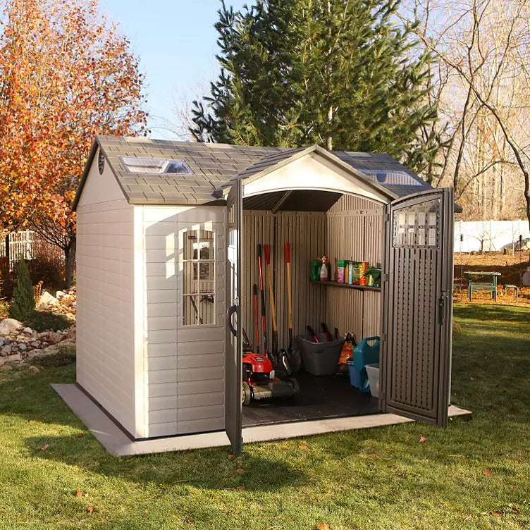Lifetime 10ft x 8ft Outdoor Storage Shed with Carriage Doors - image 3