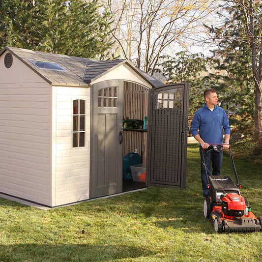 Lifetime 10ft x 8ft Outdoor Storage Shed with Carriage Doors - image 2