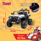 TOBBI 12 Volt Electric Remote Control Kids Toy Fun Vehicle Ride On Truck, White — image 3