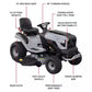 MT200 42 In. 19.0 HP 540Cc EX1900 Series Briggs and Stratton Engine Automatic Gas Riding Lawn Tractor Mower - image 5